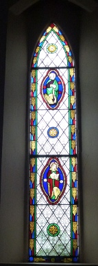 Stained glass window in Henbury Church.  