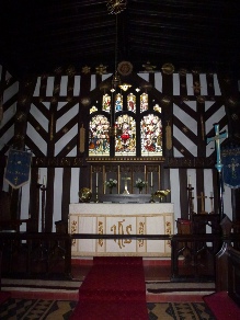 The alter in Siddington Church. 