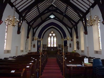 Interior of Henbury Church.